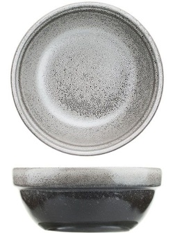 Салатник «Млечный путь»;фарфор;300мл;D=125,H=55мм;черный,серый