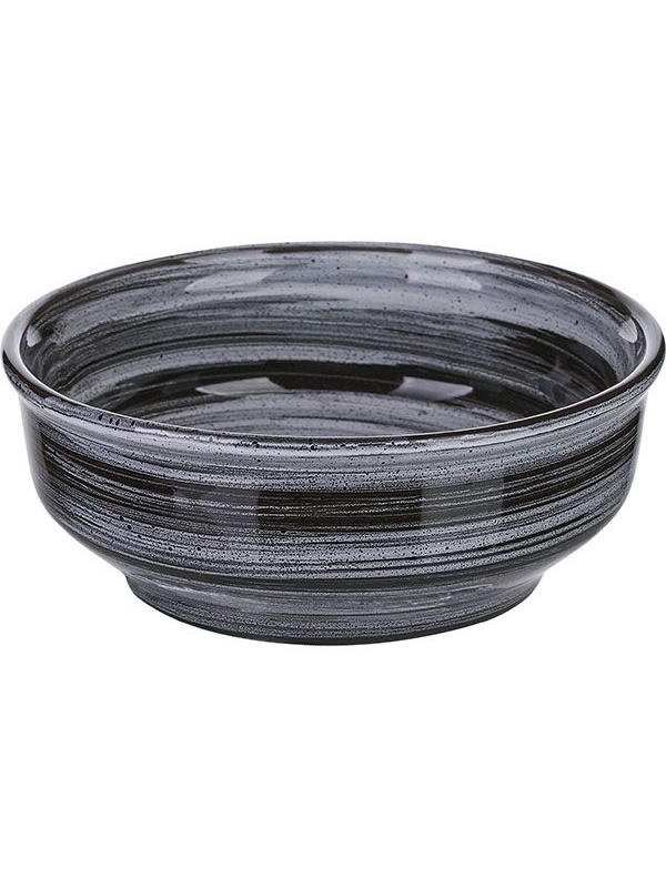 Салатник «Маренго»;керамика;0,5л;D=155,H=60мм;черный,серый