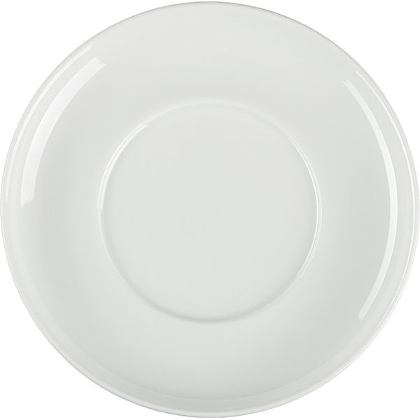 Блюдце «Белая» Практик;фарфор;D=145,H=18мм;белый