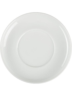 Блюдце «Белая» Практик;фарфор;D=145,H=18мм;белый