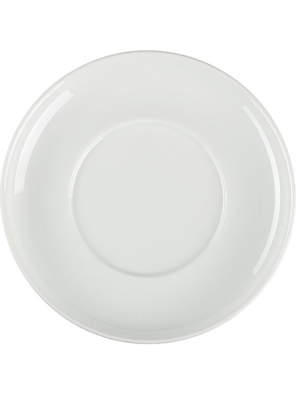 Блюдце «Белая» Практик;фарфор;D=145,H=18мм;белый
