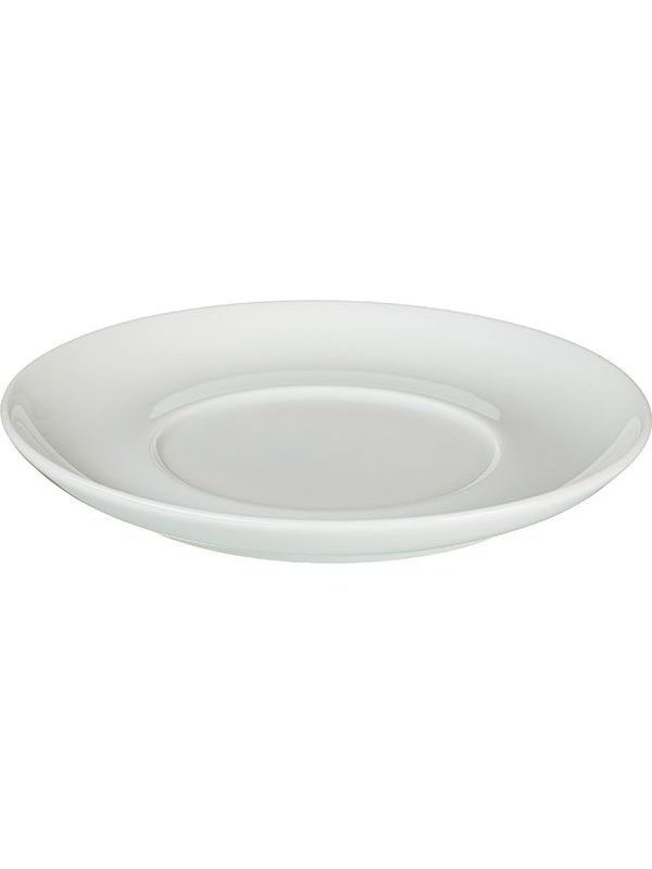Блюдце «Белая» Практик;фарфор;D=145,H=18мм;белый