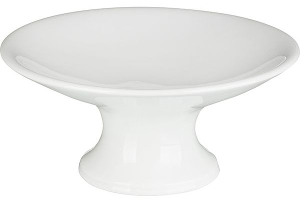 Ваза для фруктов «Белая» Принц;фарфор;D=21,H=10,3см;белый