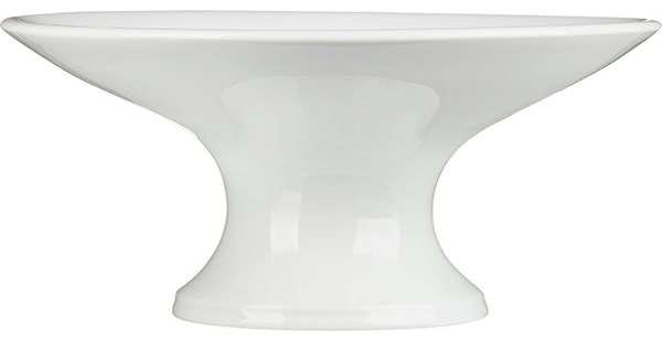 Ваза для фруктов «Белая» Принц;фарфор;D=21,H=10,3см;белый