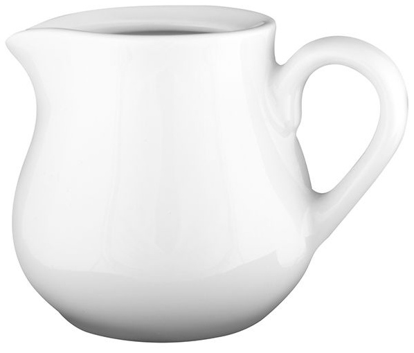 Молочник «Белая» Классик;фарфор;65мл;,H=56,L=57,B=78мм;белый