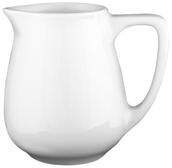 Молочник «Белая» Классический;фарфор;65мл;,H=60,L=50,B=66мм;белый