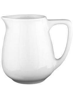 Молочник «Белая» Классический;фарфор;65мл;,H=60,L=50,B=66мм;белый