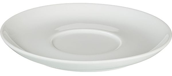 Блюдце «Белая» Принц;фарфор;D=145,H=18мм;белый
