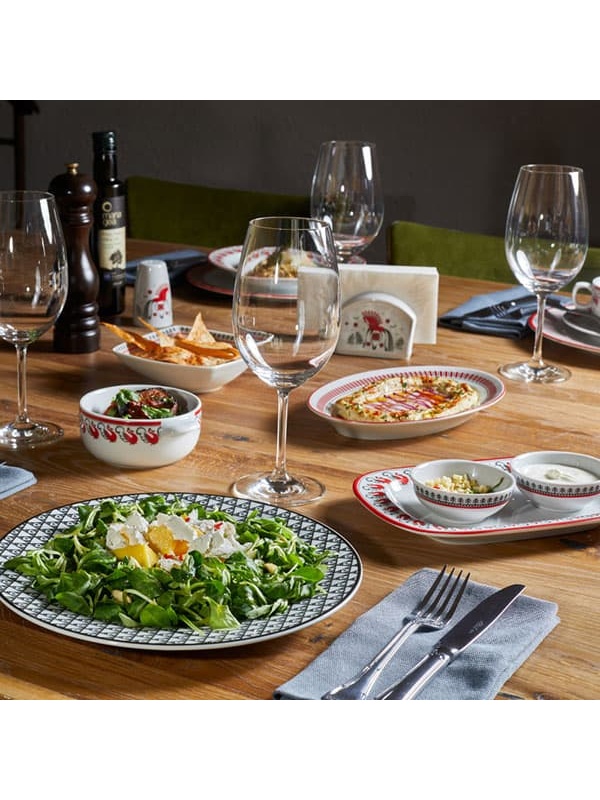 Розетка «Мезень» Классический Веточка;фарфор;80мл;D=86,H=35мм;белый,красный