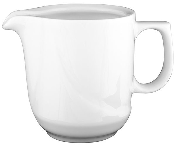 Молочник «Белая» Принц;фарфор;100мл;,H=65,L=55,B=90мм;белый