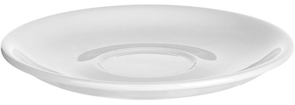 Белое блюдце «Кунстверк» из фарфора (диаметр 14 см)