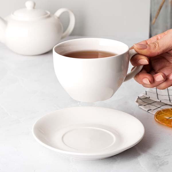 Белая чайная пара «Кунстверк» (объем 300 мл.)