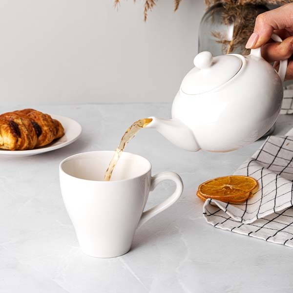 Белая чайная пара «Кунстверк» (объем 250 мл.)