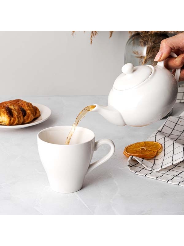 Белая чайная пара «Кунстверк» (объем 250 мл.)