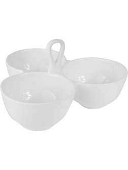 Тройная фарфоровая менажница «Кунстверк» 