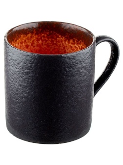 Кружка «Агат»;фарфор;300мл;D=80,H=85,L=110мм;красный