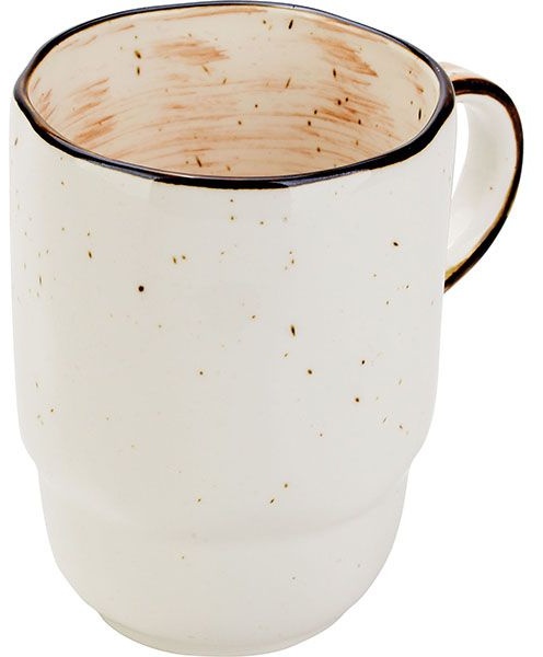 Кружка «Пастораль» с оранжевыми вкраплениями (объем 400 мл.)