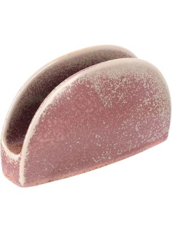 Салфетница «Пион»;фарфор;,H=85,L=140,B=45мм;розов.