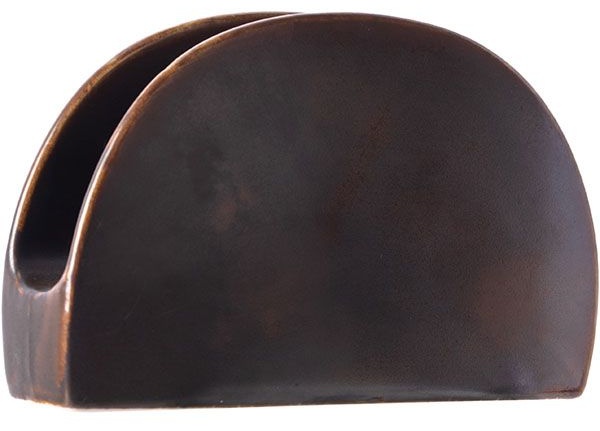 Салфетница «Мак»;фарфор;,H=85,L=140,B=45мм;медный