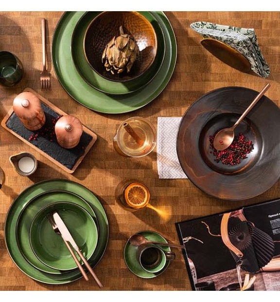 Салфетница «Мак»;фарфор;,H=85,L=140,B=45мм;медный