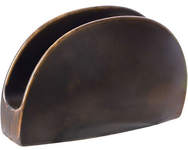 Салфетница «Мак»;фарфор;,H=85,L=140,B=45мм;медный