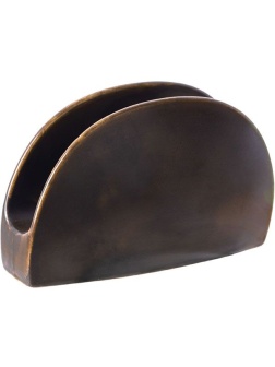 Салфетница «Мак»;фарфор;,H=85,L=140,B=45мм;медный