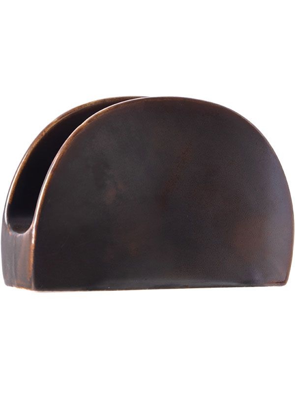 Салфетница «Мак»;фарфор;,H=85,L=140,B=45мм;медный