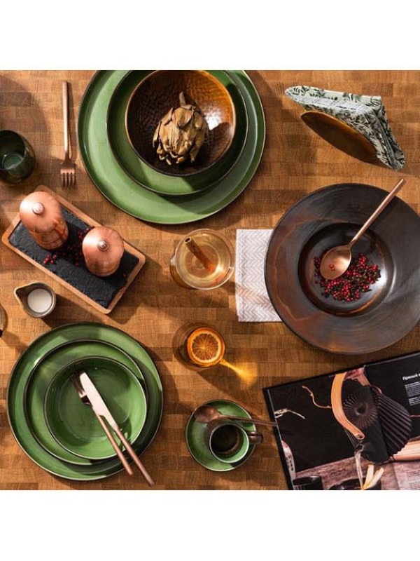 Салфетница «Мак»;фарфор;,H=85,L=140,B=45мм;медный