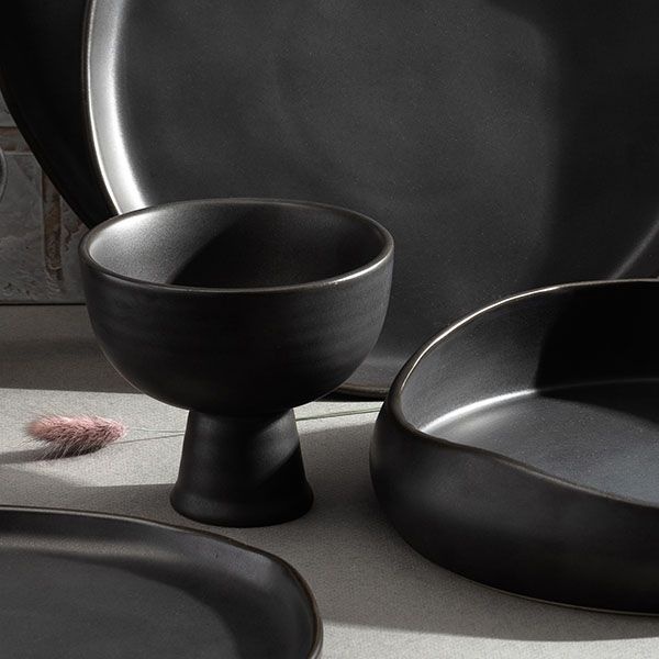 Черная керамическая креманка «Шейд» (объем 350 мл.)