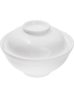 Белая фарфоровая мисосупница «Кунстверк» (объем 420 мл.)