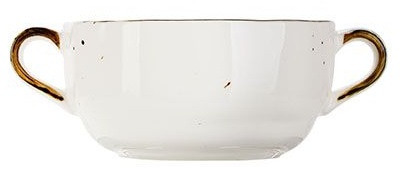 Чашка бульонная «Пастораль»;фарфор;275мл;D=100,H=53,L=147мм;зелен.