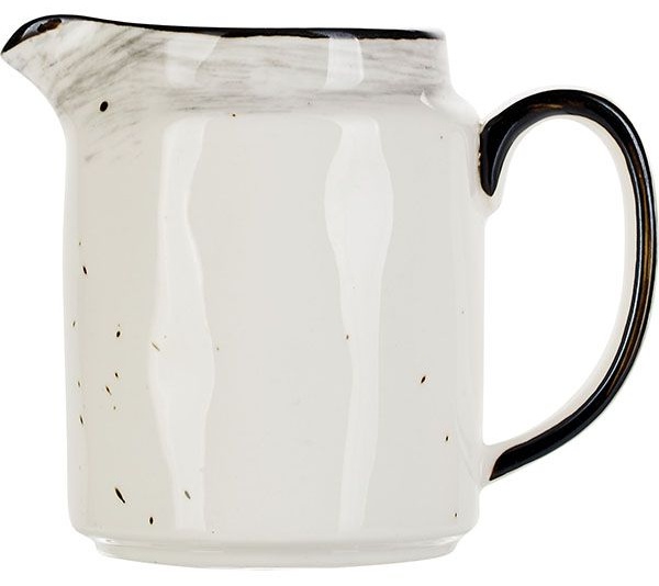 Молочник «Пастораль»;фарфор;300мл;,H=97,L=117,B=72мм;серый