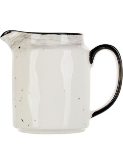 Молочник «Пастораль»;фарфор;300мл;,H=97,L=117,B=72мм;серый