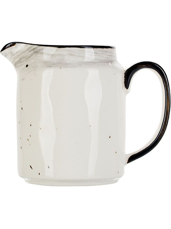 Молочник «Пастораль»;фарфор;300мл;,H=97,L=117,B=72мм;серый