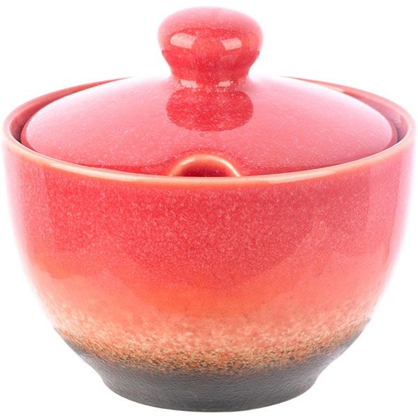 Красная сахарница «Агат» (200 мл.)