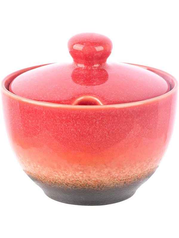 Красная сахарница «Агат» (200 мл.)