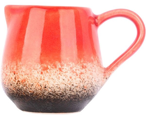 Молочник «Агат»;фарфор;90мл;D=40,H=60,L=85,B=40мм;красный