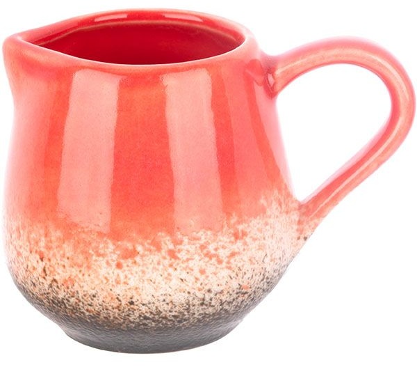 Молочник «Агат»;фарфор;90мл;D=40,H=60,L=85,B=40мм;красный