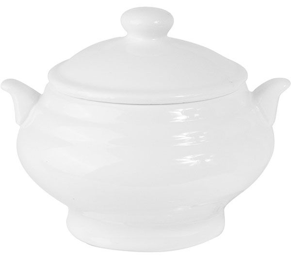 Чашка бульонная «Кунстверк»;фарфор;408мл;D=90,H=110,L=145мм;белый