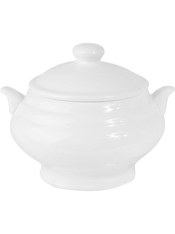 Чашка бульонная «Кунстверк»;фарфор;408мл;D=90,H=110,L=145мм;белый