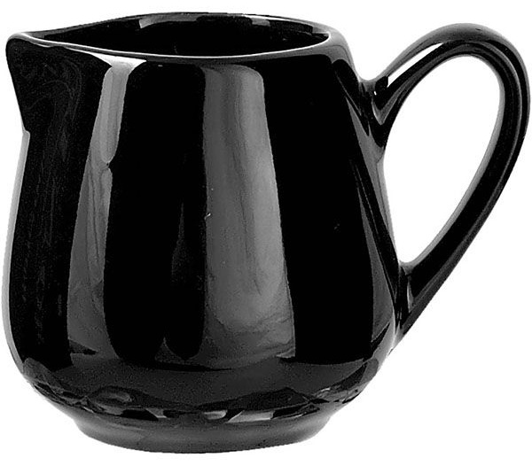 Черный фарфоровый молочник «Кунстверк» (объем 90 мл.)