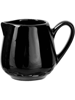 Черный фарфоровый молочник «Кунстверк» (объем 90 мл.)