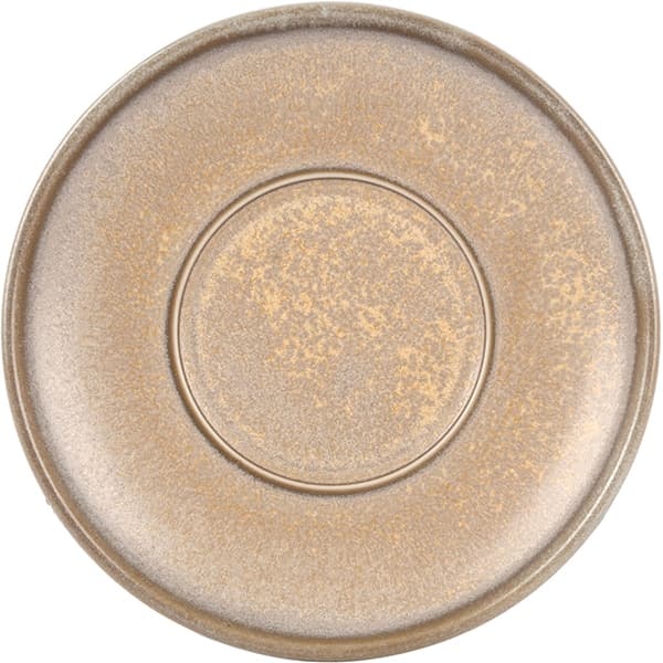 Блюдце «Агава»;фарфор;D=150/67,H=25мм;матовый,зелен.