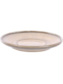 Блюдце «Агава»;фарфор;D=150/67,H=25мм;матовый,зелен.