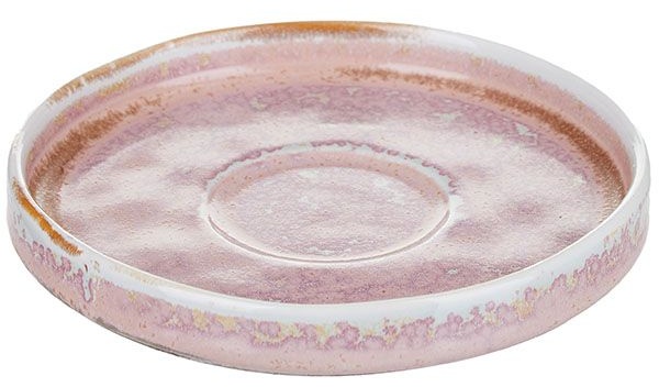 Розовое блюдце «Пион» (диаметр 12 см)
