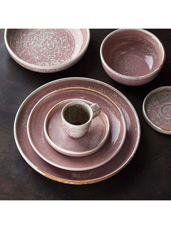 Розовое блюдце «Пион» (диаметр 12 см)