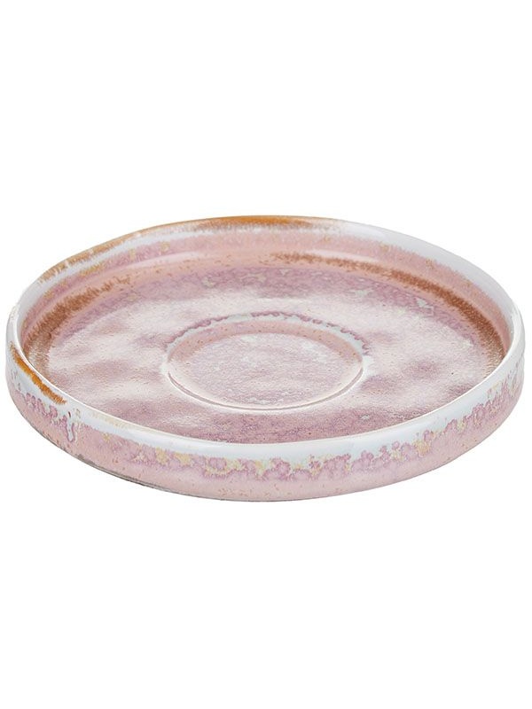 Розовое блюдце «Пион» (диаметр 12 см)