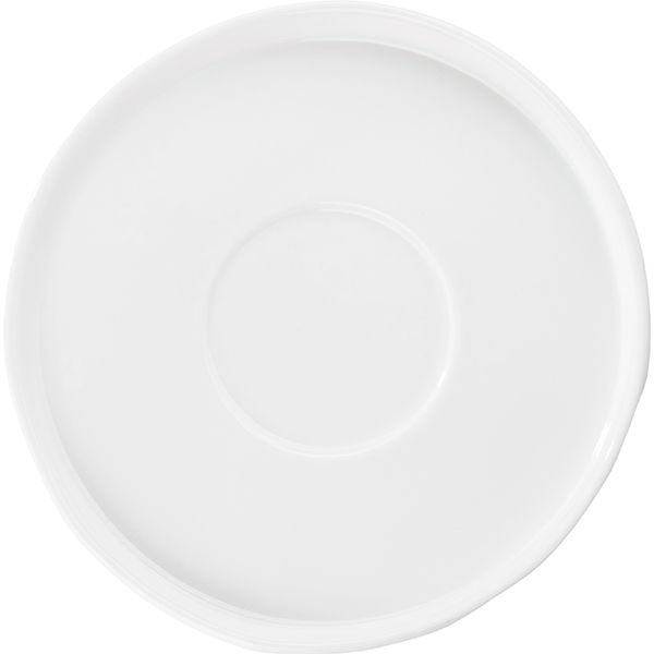 Блюдце «Эггшелл» с бортом;фарфор;D=155/60,H=17мм;белый
