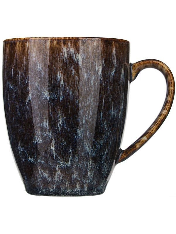 Кружка «Стоун»;фарфор;360мл;D=90,H=105мм;сине-серый