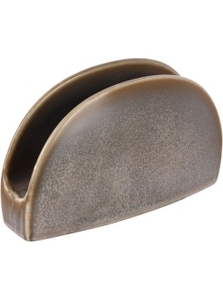 Салфетница «Агава»;фарфор;,H=85,L=140,B=45мм;матовый,зелен.